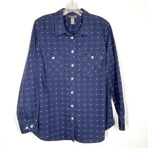 Bit & Bridle | 100% Cotton Button Up Shirt - Horse Head w/ Hashtag Pattern